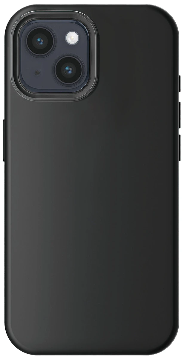 4Smarts Silikon Case Cupertino iPhone 15 MagSafe Schwarz